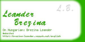 leander brezina business card